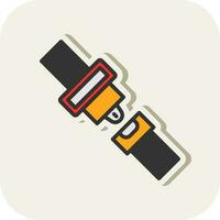 Seat belt Vector Icon Design