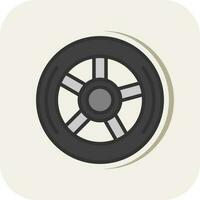 Wheel Vector Icon Design