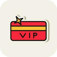 Vip card Vector Icon Design