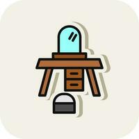 Dressing table Vector Icon Design