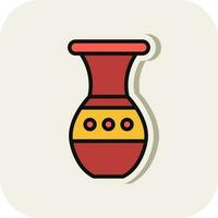 Vase Vector Icon Design