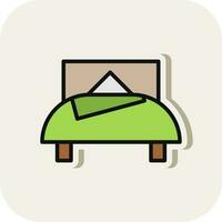 Bed Vector Icon Design