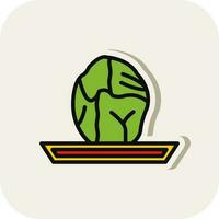 Brussels sprouts Vector Icon Design