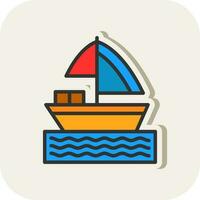 Boat Vector Icon Design