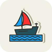 Boat Vector Icon Design