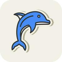 Dolphin Vector Icon Design