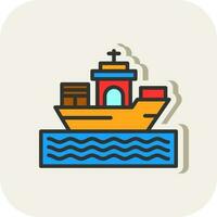 Ship Vector Icon Design