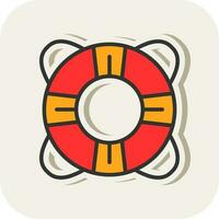 Lifebuoy Vector Icon Design