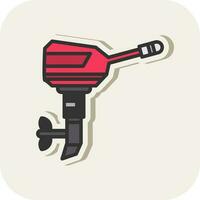 Boat engine Vector Icon Design