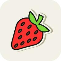 Strawberry Vector Icon Design