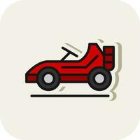 Go kart Vector Icon Design