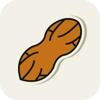 Peanut Vector Icon Design