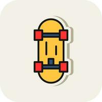 Skateboard Vector Icon Design