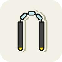 Nunchaku Vector Icon Design