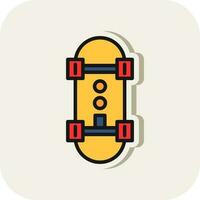 Skateboard Vector Icon Design