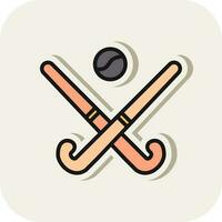 diseño de icono de vector de hockey