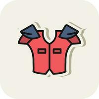 Shoulder pads Vector Icon Design