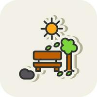 Bench Vector Icon Design