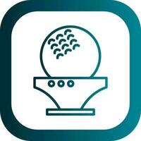 Golf ball Vector Icon Design