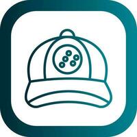 diseño de icono de vector de gorra de béisbol