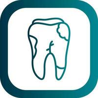 Caries Vector Icon Design