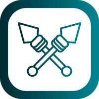 Spear Vector Icon Design