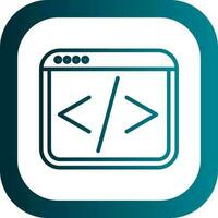 Web coding Vector Icon Design