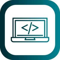 code programming Vector Icon Design