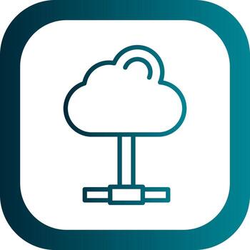 diseño de icono de vector de computación en la nube