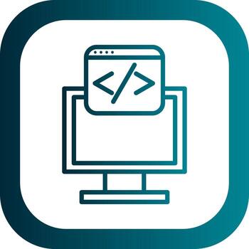 diseño de icono de vector de programación web