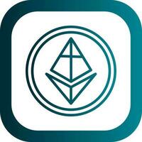 ethereum vector icono diseño