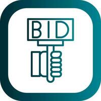 Bid Vector Icon Design