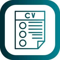 CV Vector Icon Design