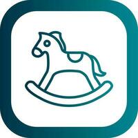 Rocking horse Vector Icon Design