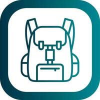 Backpack Vector Icon Design