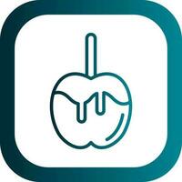 Caramel apple Vector Icon Design