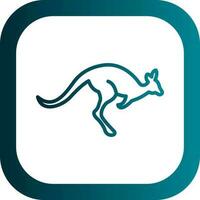 Kangaroo Vector Icon Design