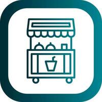 Food stand Vector Icon Design