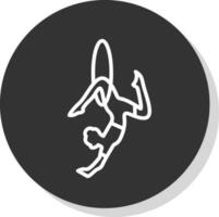 Trapeze artist Vector Icon Design