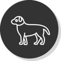 diseño de icono de vector de perro