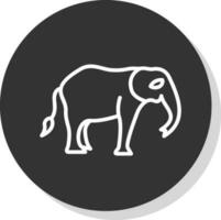 diseño de icono de vector de elefante