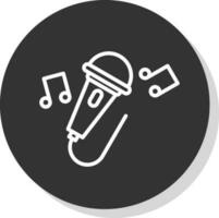 Singing Vector Icon Design