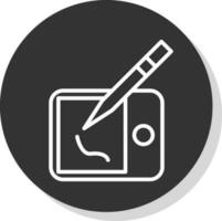 Drawing tablet Vector Icon Design