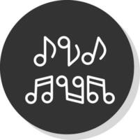 diseño de icono de vector de nota musical