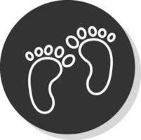 Footprint Vector Icon Design