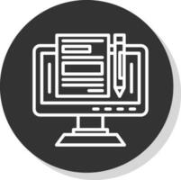 Blogger Vector Icon Design