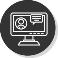 Video chat Vector Icon Design