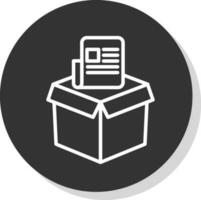 diseño de icono de vector de caja