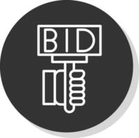 Bid Vector Icon Design