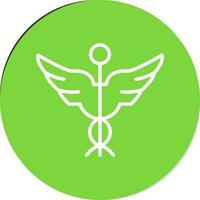 caduceo vector icono diseño